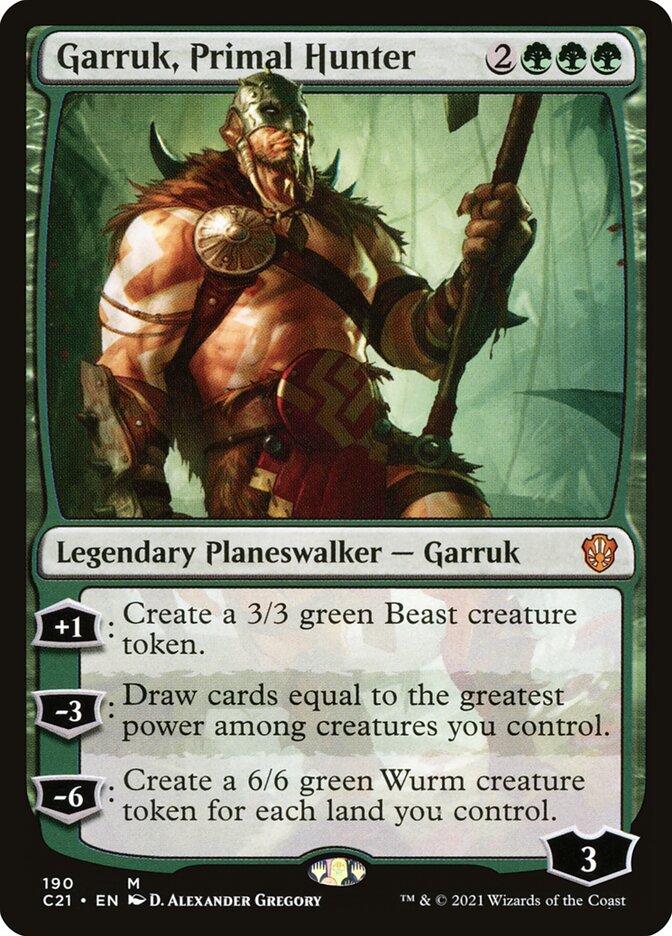 Garruk, chasseur primordial — Commander 2021 190/409