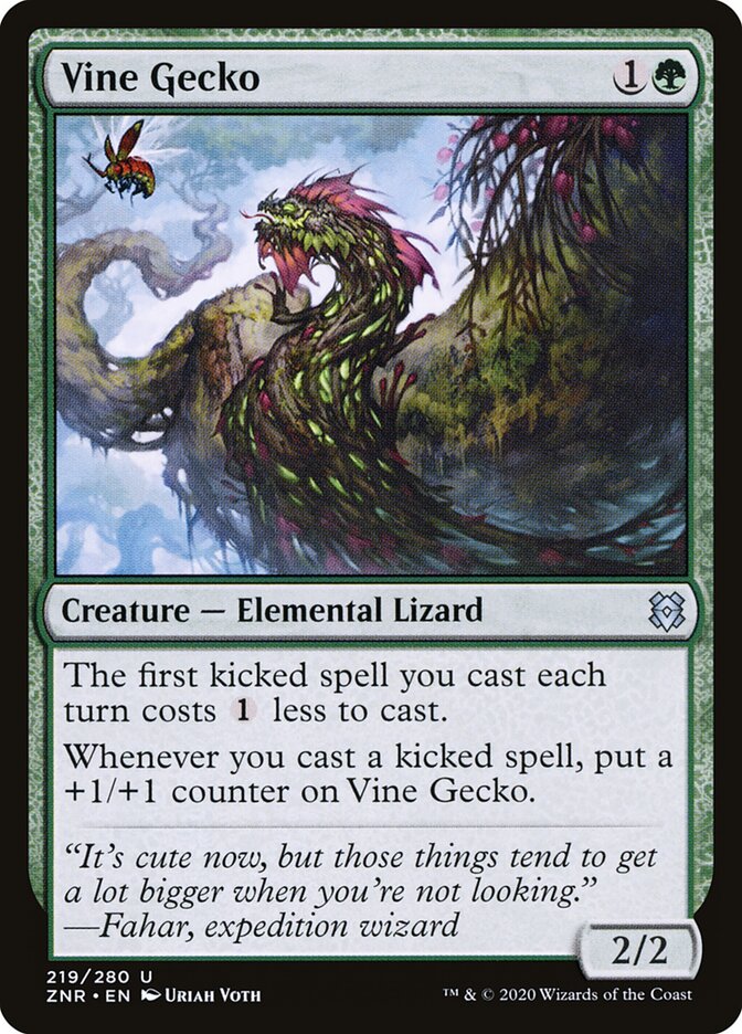 Vine Gecko — Zendikar Rising 219/406