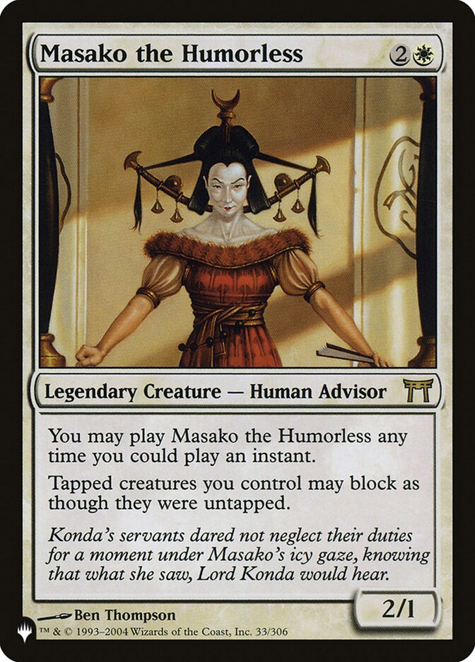 Masako the Humorless — The List CHK-33/5581