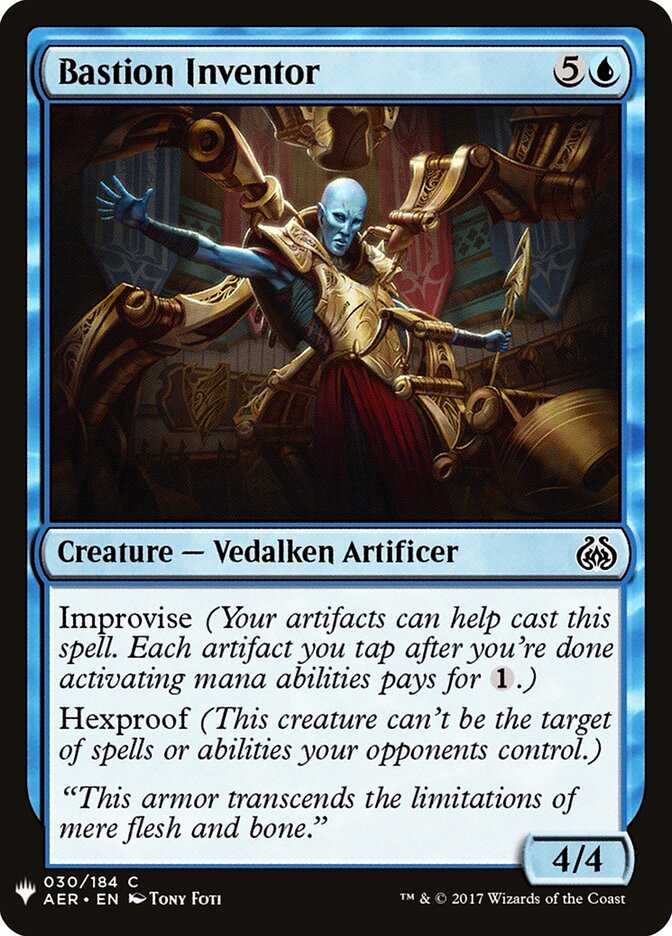 Bastion Inventor — The List AER-30/5581