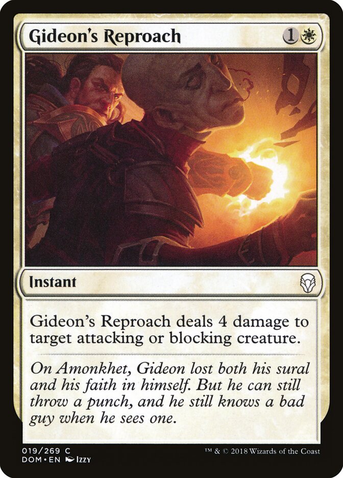 Gideon's Reproach — Dominaria 19/280