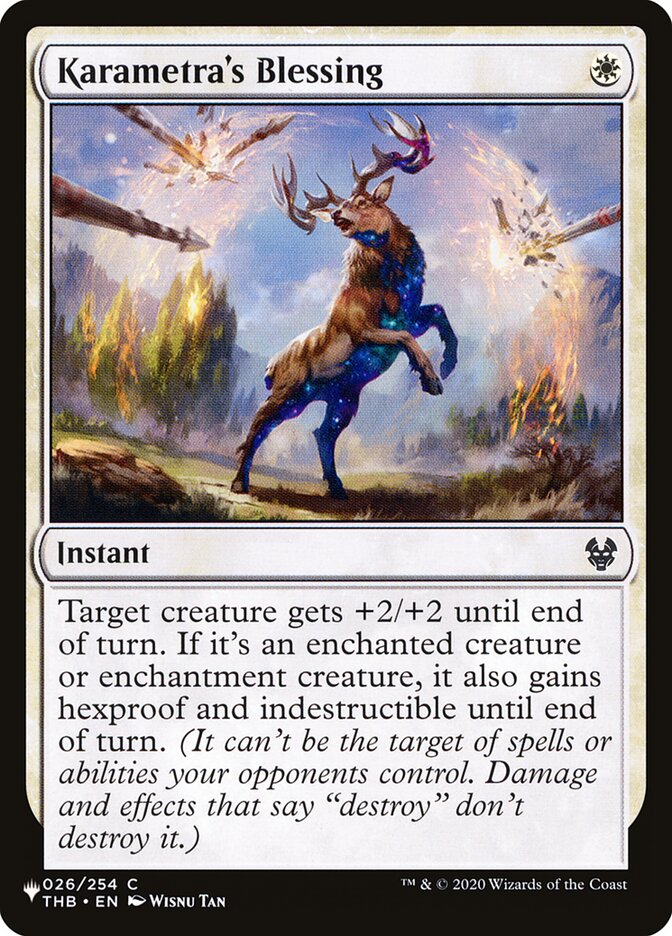 Karametra's Blessing — The List THB-26/5581