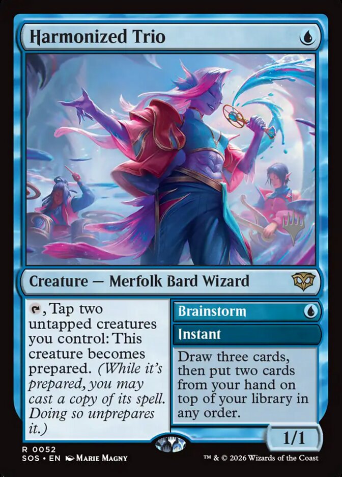 Harmonized Trio // Brainstorm — Secrets of Strixhaven Promos 52p/80