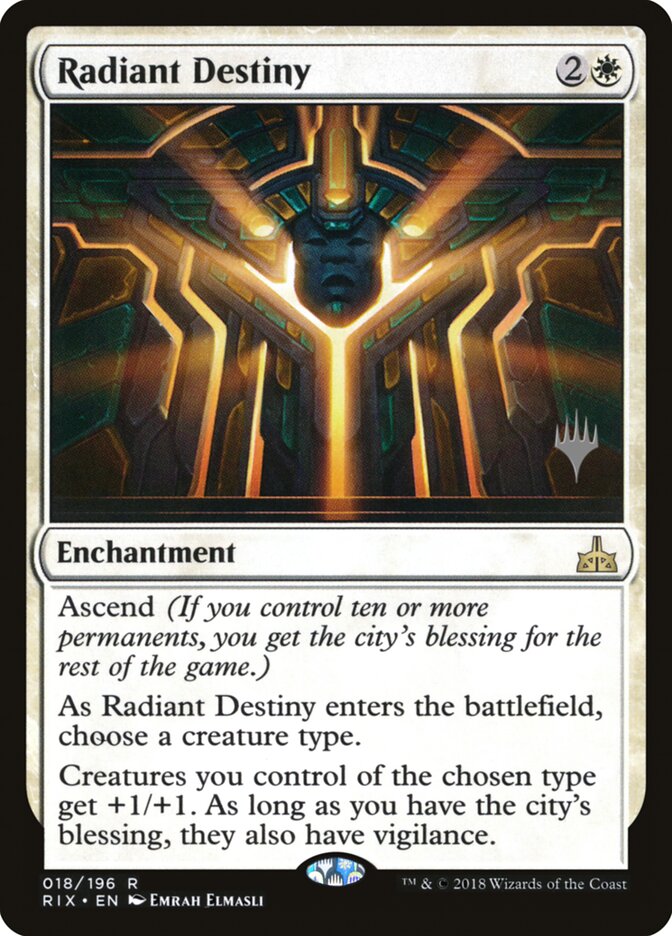 Radiant Destiny — Rivals of Ixalan Promos 18p/98