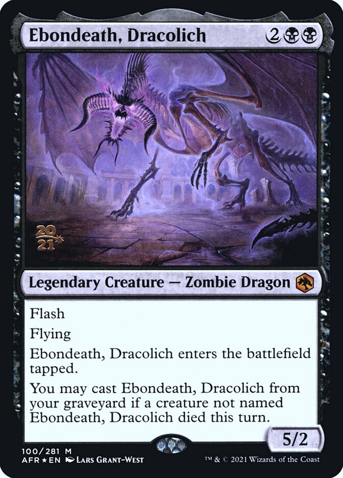 Ebondeath, Dracolich — Adventures in the Forgotten Realms Promos 100s/241