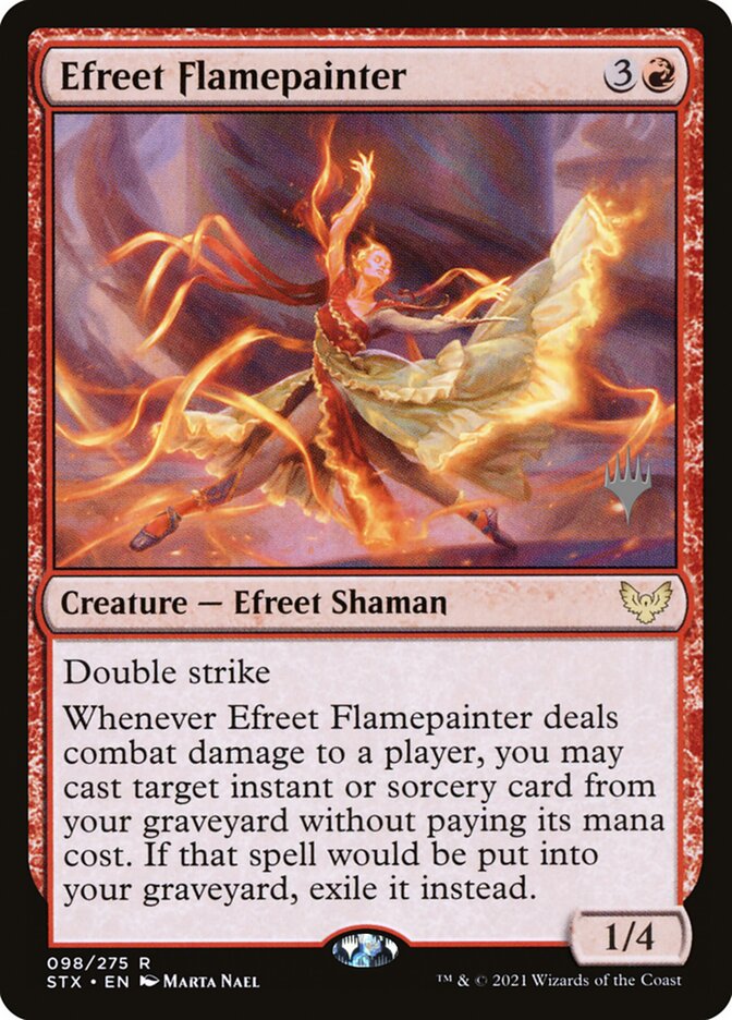 Efreet Flamepainter — Strixhaven: School of Mages Promos 98p/164
