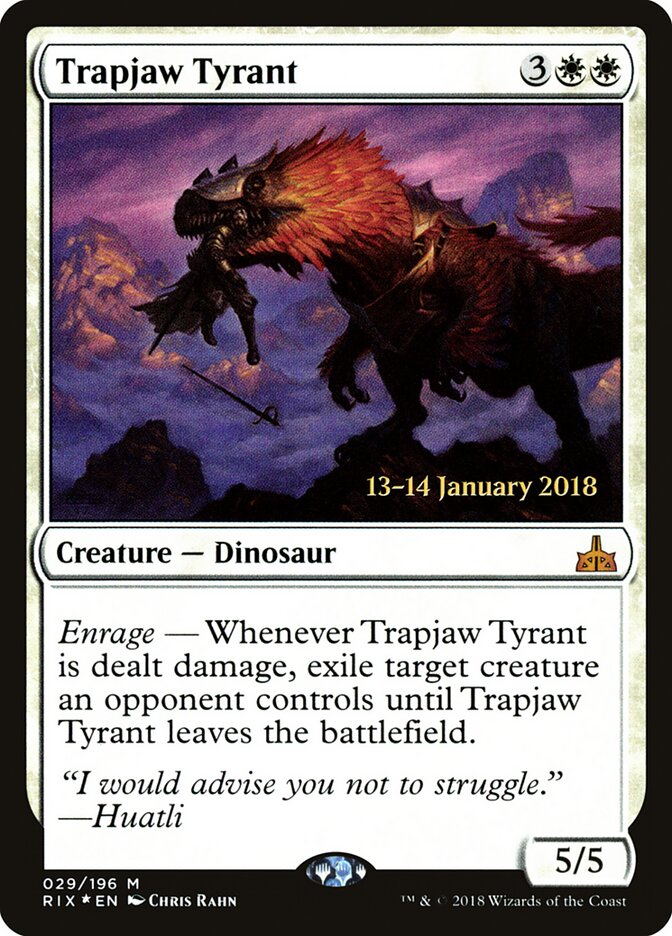 Trapjaw Tyrant — Rivals of Ixalan Promos 29s/98