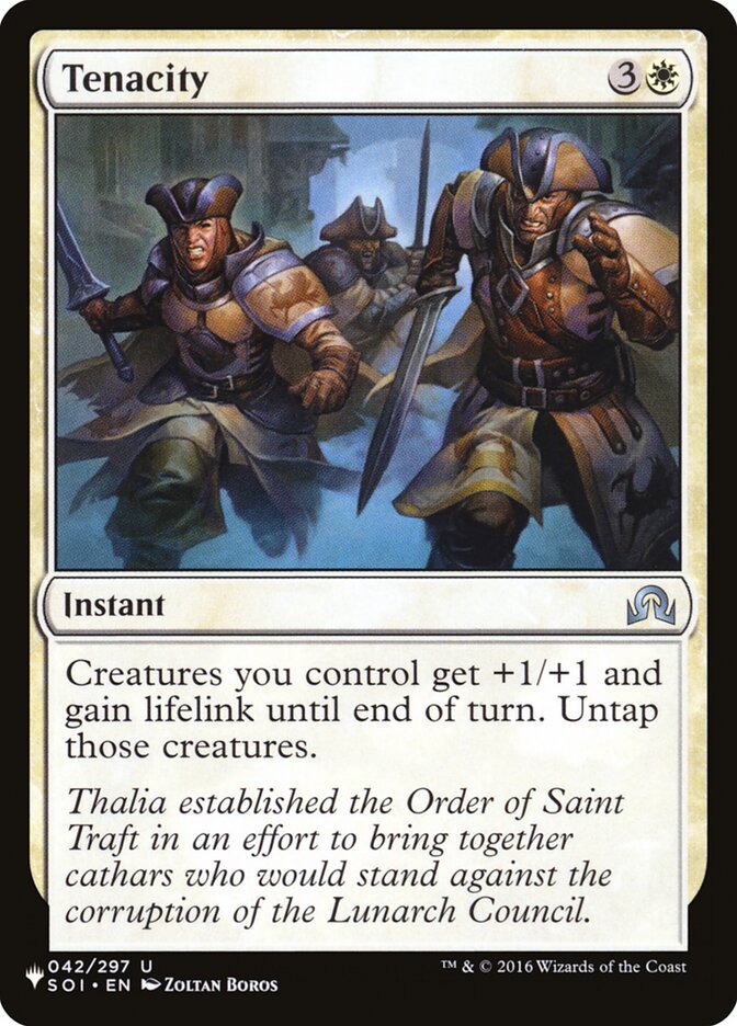 Tenacity — The List SOI-42/5581