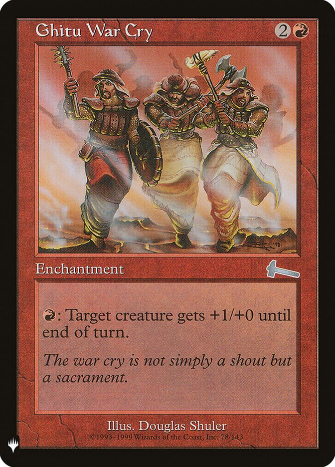 Ghitu War Cry — The List ULG-78/5581