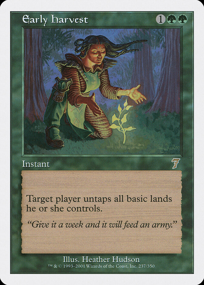 Récolte précoce — Seventh Edition 237/708