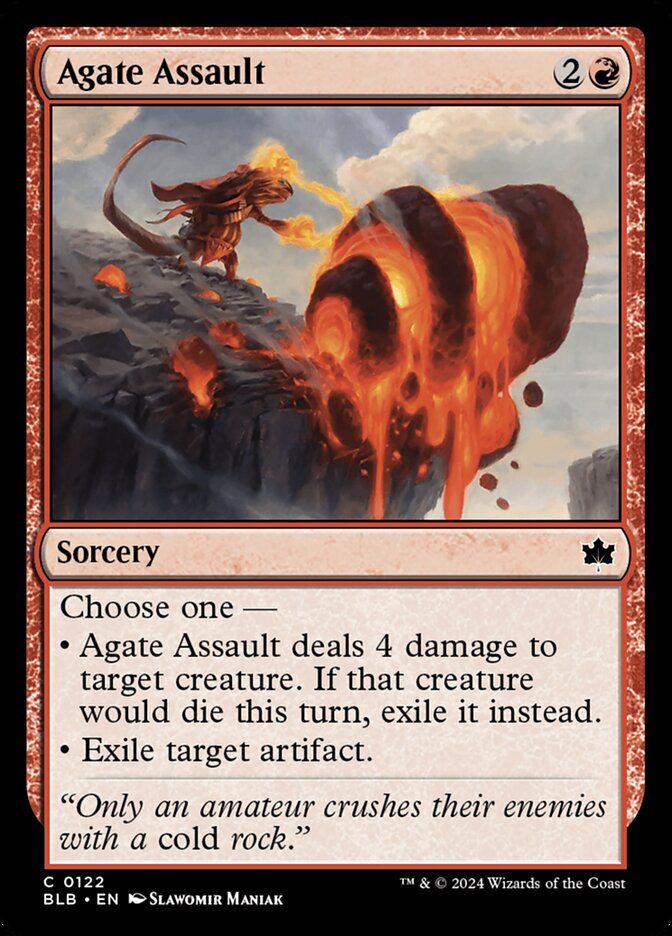 Assaut d'agate — Bloomburrow 122/398