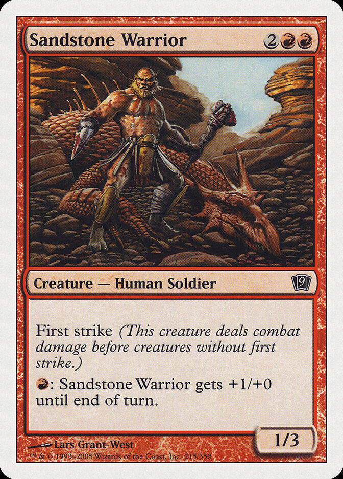 Sandstone Warrior — Ninth Edition 215/709