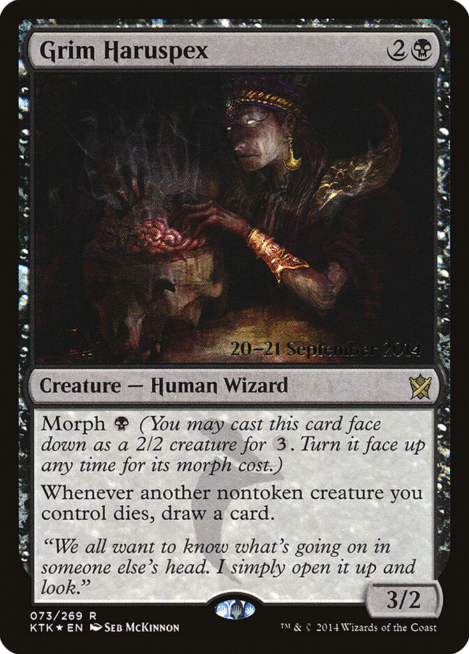 Grim Haruspex — Khans of Tarkir Promos 73s/56