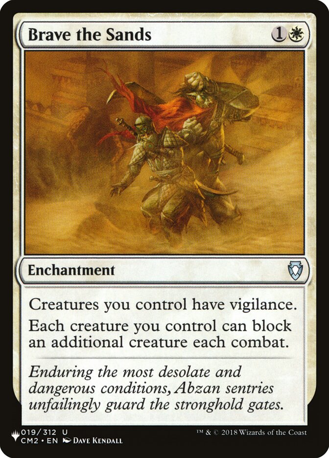 Brave the Sands — The List CM2-19/5581