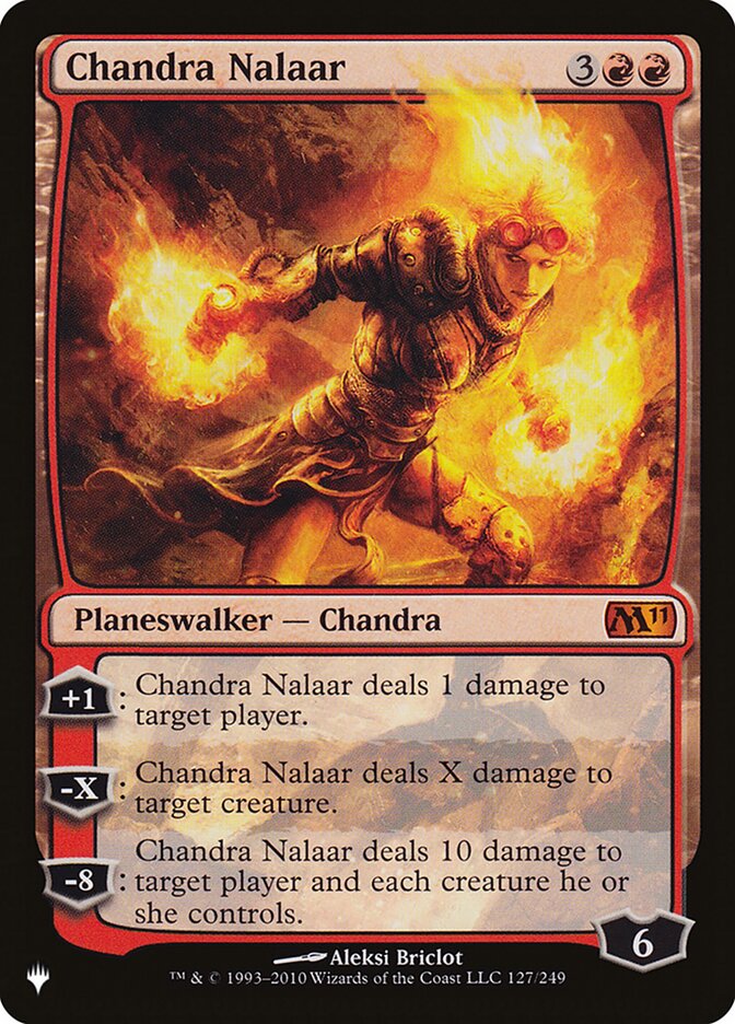 Chandra Nalaar — The List M11-127/5581