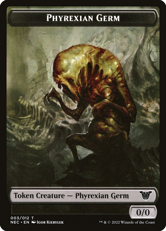 Phyrexian Germ — Neon Dynasty Commander Tokens 3/12