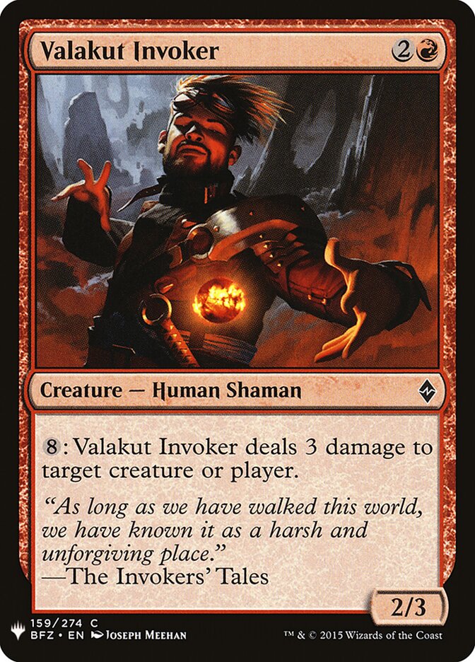 Valakut Invoker — The List BFZ-159/5581