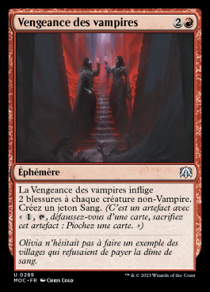 Vengeance des vampires — March of the Machine Commander 289/450