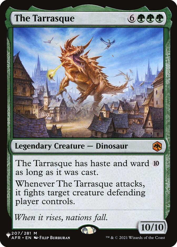 The Tarrasque — The List AFR-207/5581