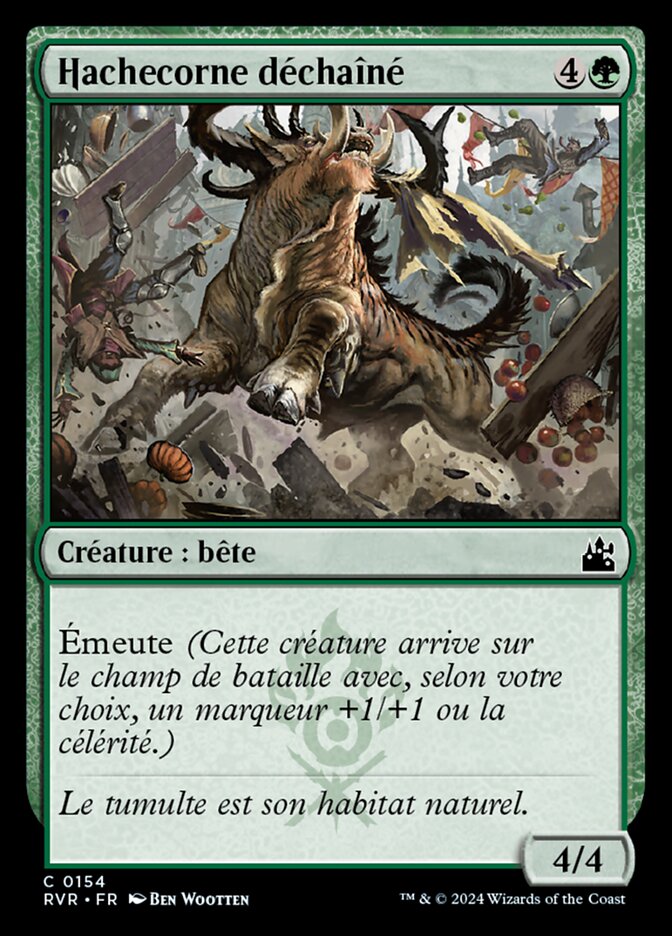 Hachecorne déchaîné — Ravnica Remastered 154/531