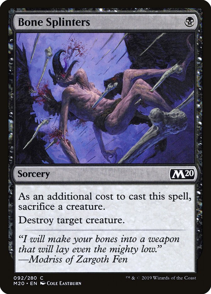 Bone Splinters — Core Set 2020 92/345
