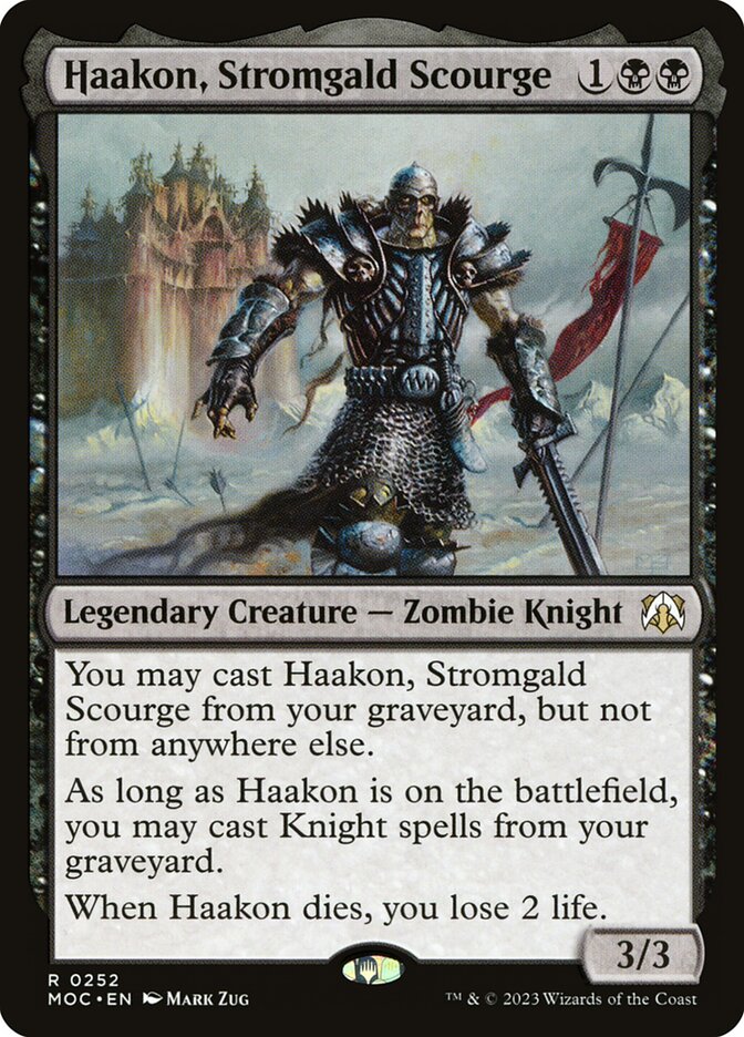 Haakon, Stromgald Scourge — March of the Machine Commander 252/450