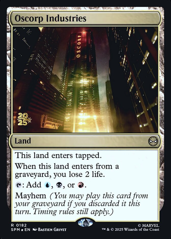 Oscorp Industries — Marvel's Spider-Man Promos 182s/68