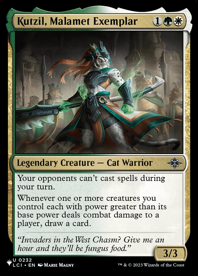 Kutzil, Malamet Exemplar — The List LCI-232/5581