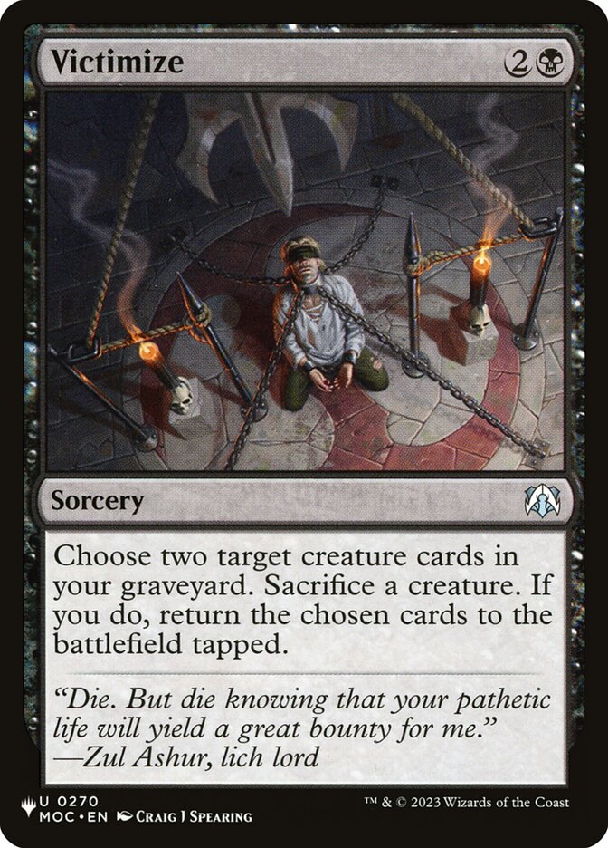 Victimize — The List MOC-270/5581