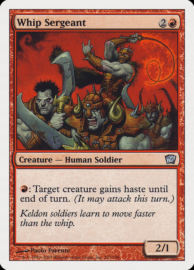 Whip Sergeant — Ninth Edition 227/709