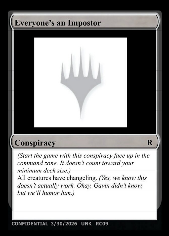 Everyone's an Imposter — Unknown Event RC09/512