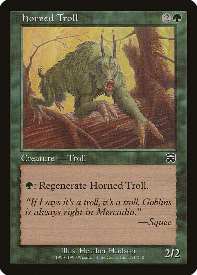 Horned Troll — Mercadian Masques 251/350