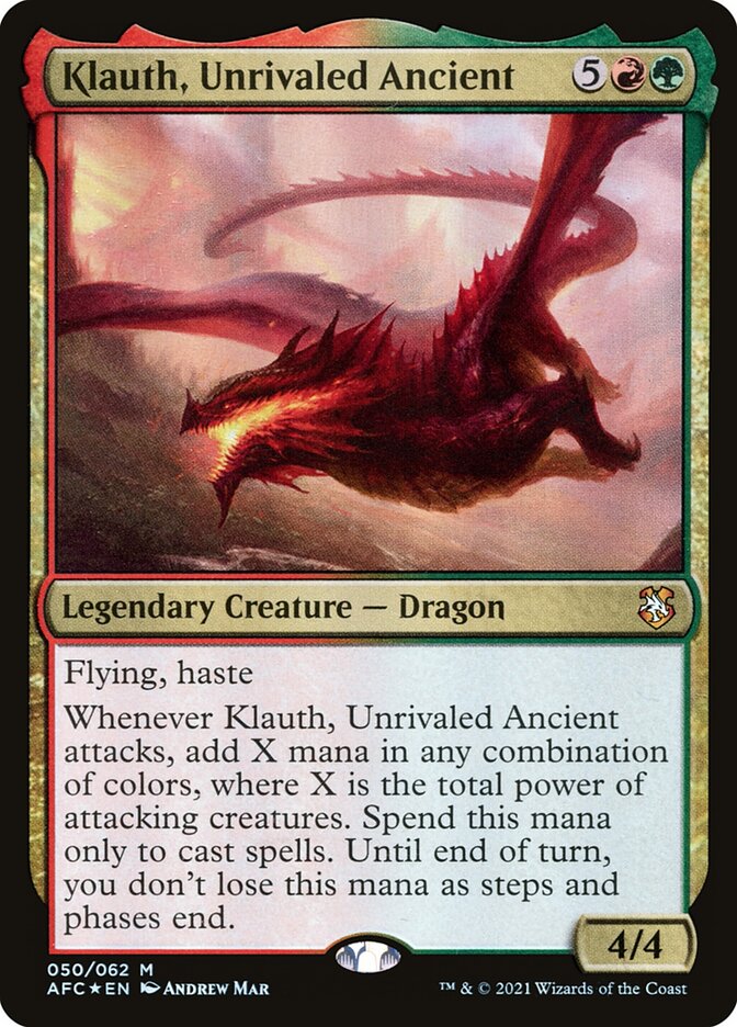 Klauth, Unrivaled Ancient — Forgotten Realms Commander 50/331