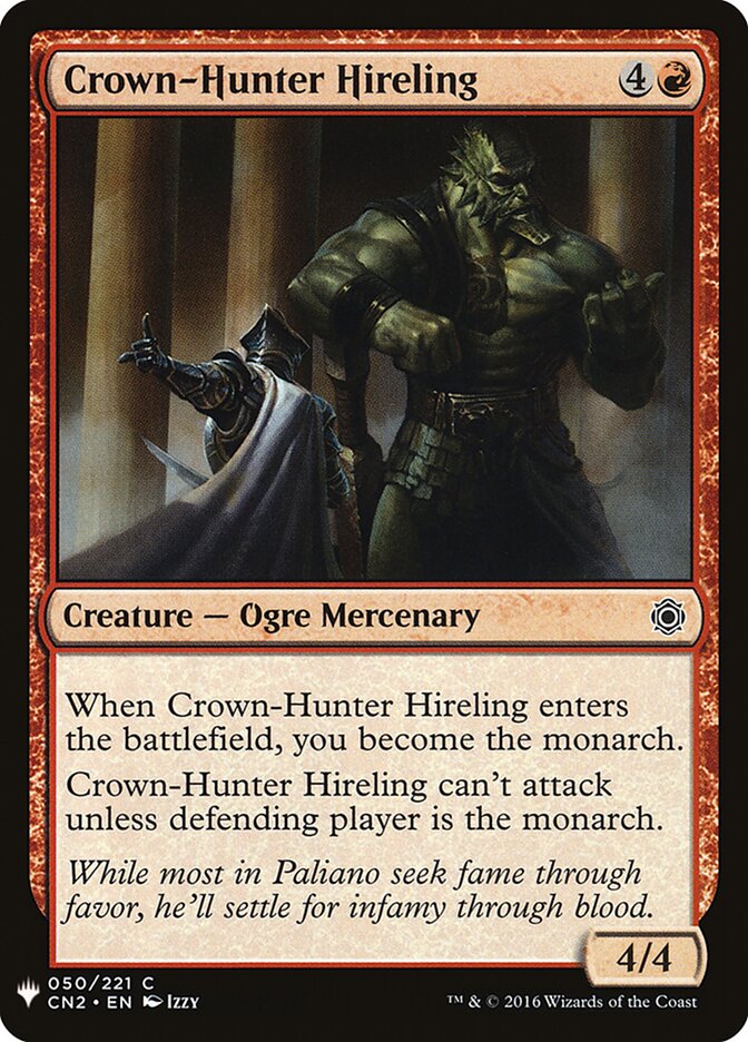 Crown-Hunter Hireling — The List CN2-50/5581