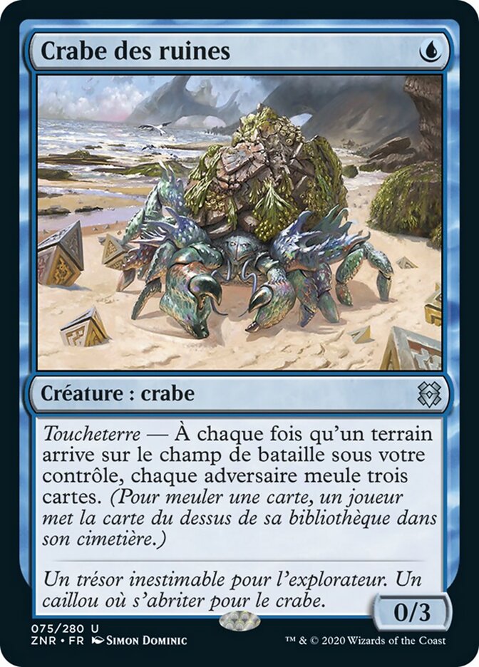 Crabe des ruines — Zendikar Rising 75/406