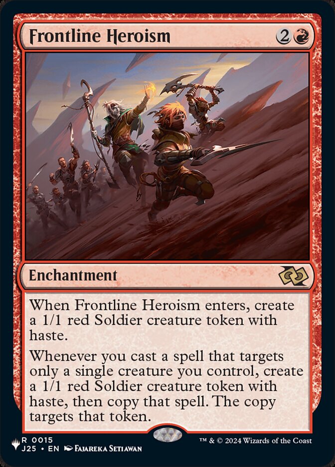 Frontline Heroism — The List J25-15/5581