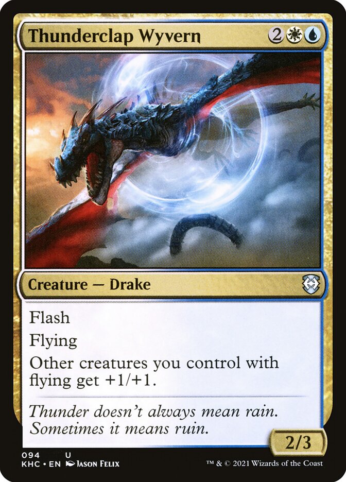Thunderclap Wyvern — Kaldheim Commander 94/119