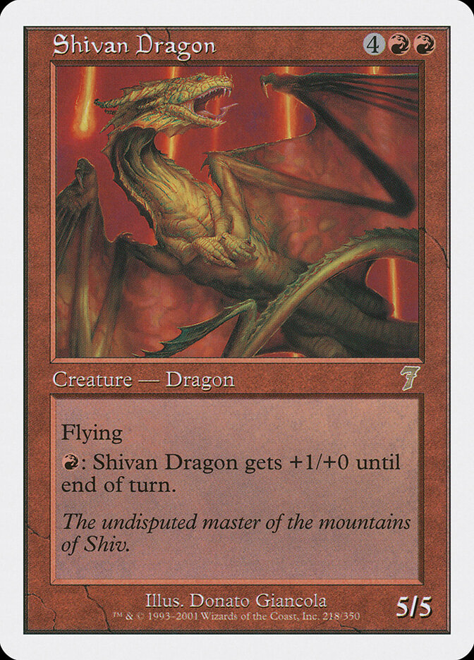 Dragon shivân — Seventh Edition 218/708