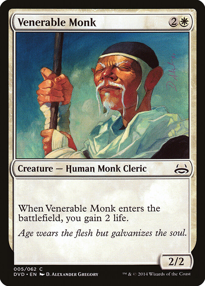 Venerable Monk — Duel Decks Anthology: Divine vs. Demonic 5/62