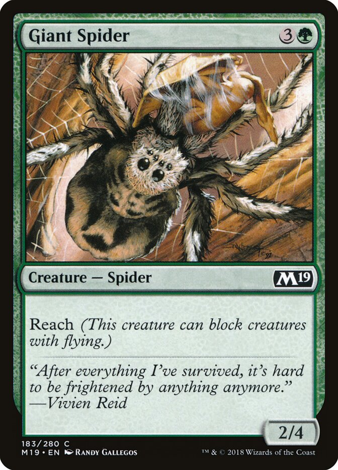 Araignée géante — Core Set 2019 183/314