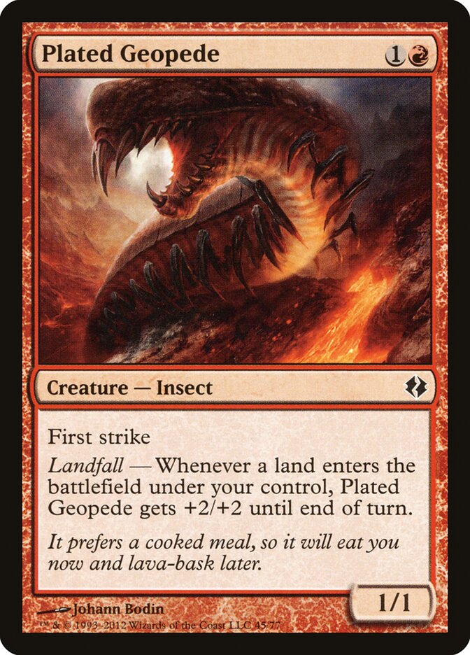 Plated Geopede — Duel Decks: Venser vs. Koth 45/77