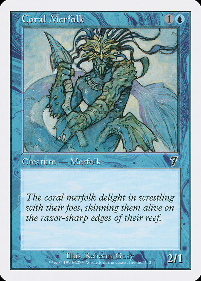 Coral Merfolk — Seventh Edition 66/708