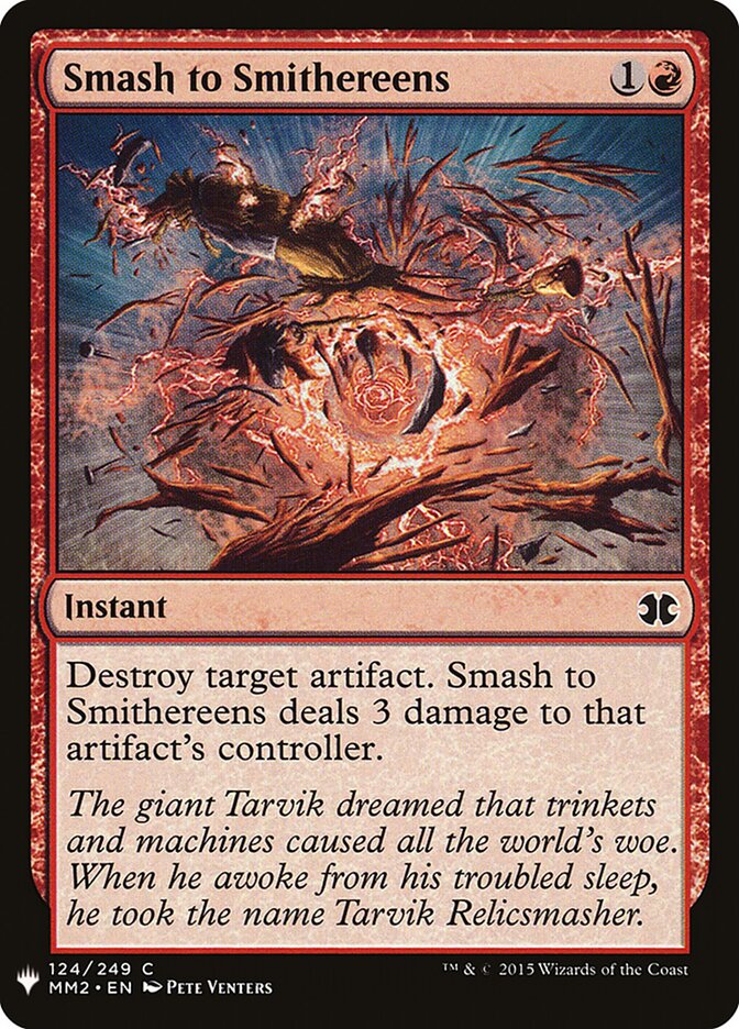 Smash to Smithereens — The List MM2-124/5581