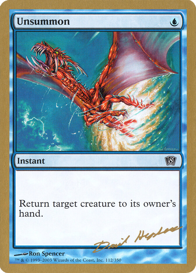 Unsummon — World Championship Decks 2003 dh112/142