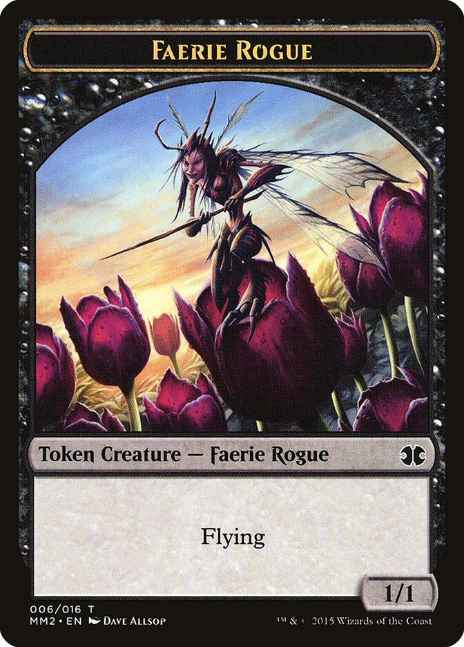 Faerie Rogue — Modern Masters 2015 Tokens 6/16