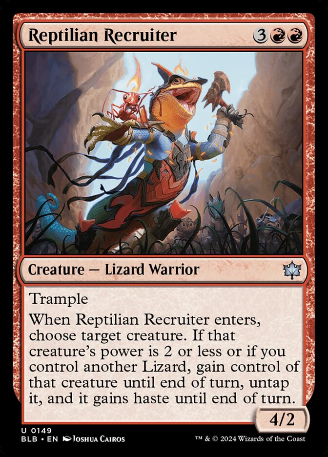 Reptilian Recruiter — Bloomburrow 149/398