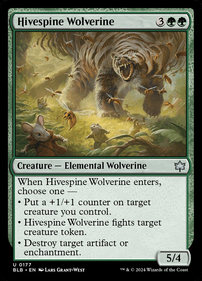 Hivespine Wolverine — Bloomburrow 177/398