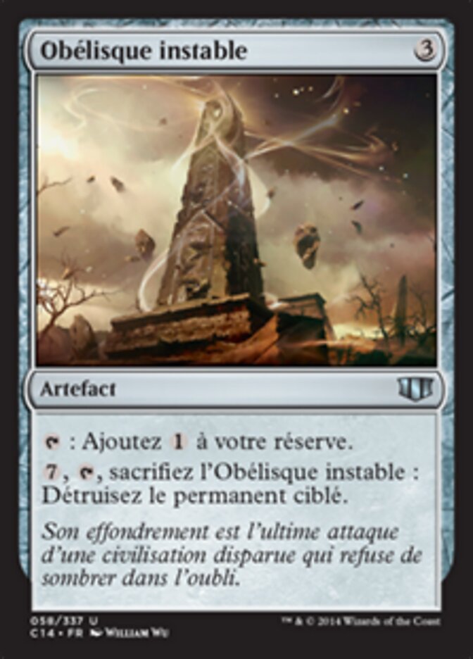 Obélisque instable — Commander 2014 58/337