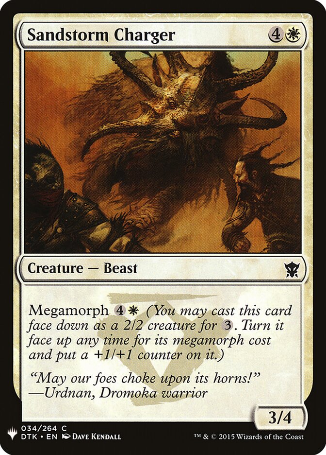 Sandstorm Charger — The List DTK-34/5581