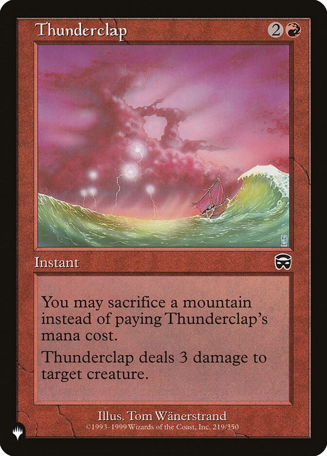 Thunderclap — The List MMQ-219/5581